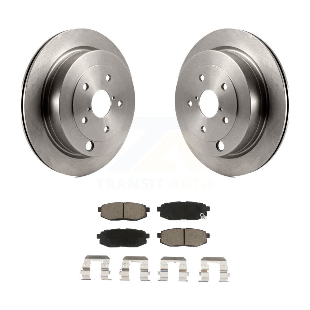 Disc Brake Rotors And Ceramic Pads Rear Kit For Subaru Tribeca B9