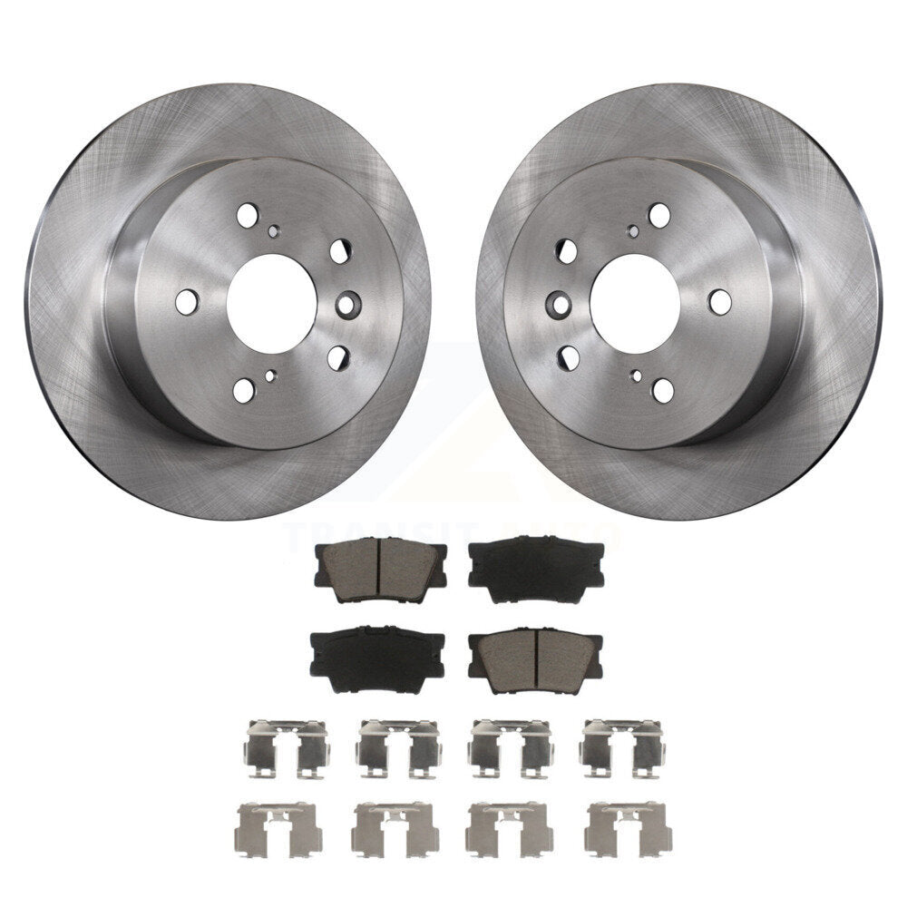 Disc Brake Rotor Ceramic Pad Rear Kit For Toyota Camry Lexus ES350 Avalon ES300h
