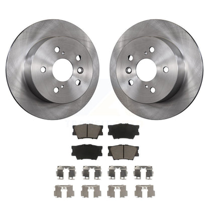 Disc Brake Rotor Ceramic Pad Rear Kit For Toyota Camry Lexus ES350 Avalon ES300h