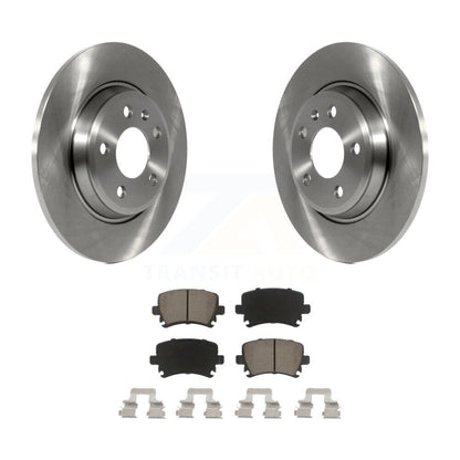 Disc Brake Rotors And Ceramic Pads Rear Kit For 2009 Audi A4 Quattro Convertible