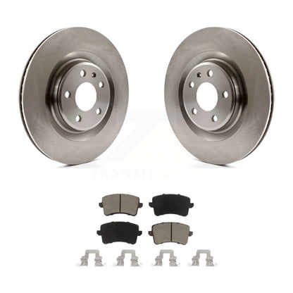 Disc Brake Rotors And Ceramic Pads Rear Kit For Audi Q5 S4 A4 Quattro S5 SQ5 A5