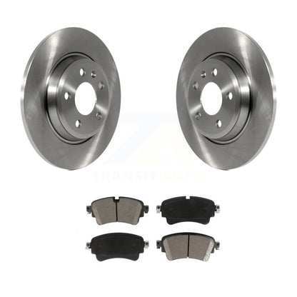 Brake Rotors Ceramic Pad Rear Kit For 2017-2019 Audi A4 Quattro With Solid Rotor