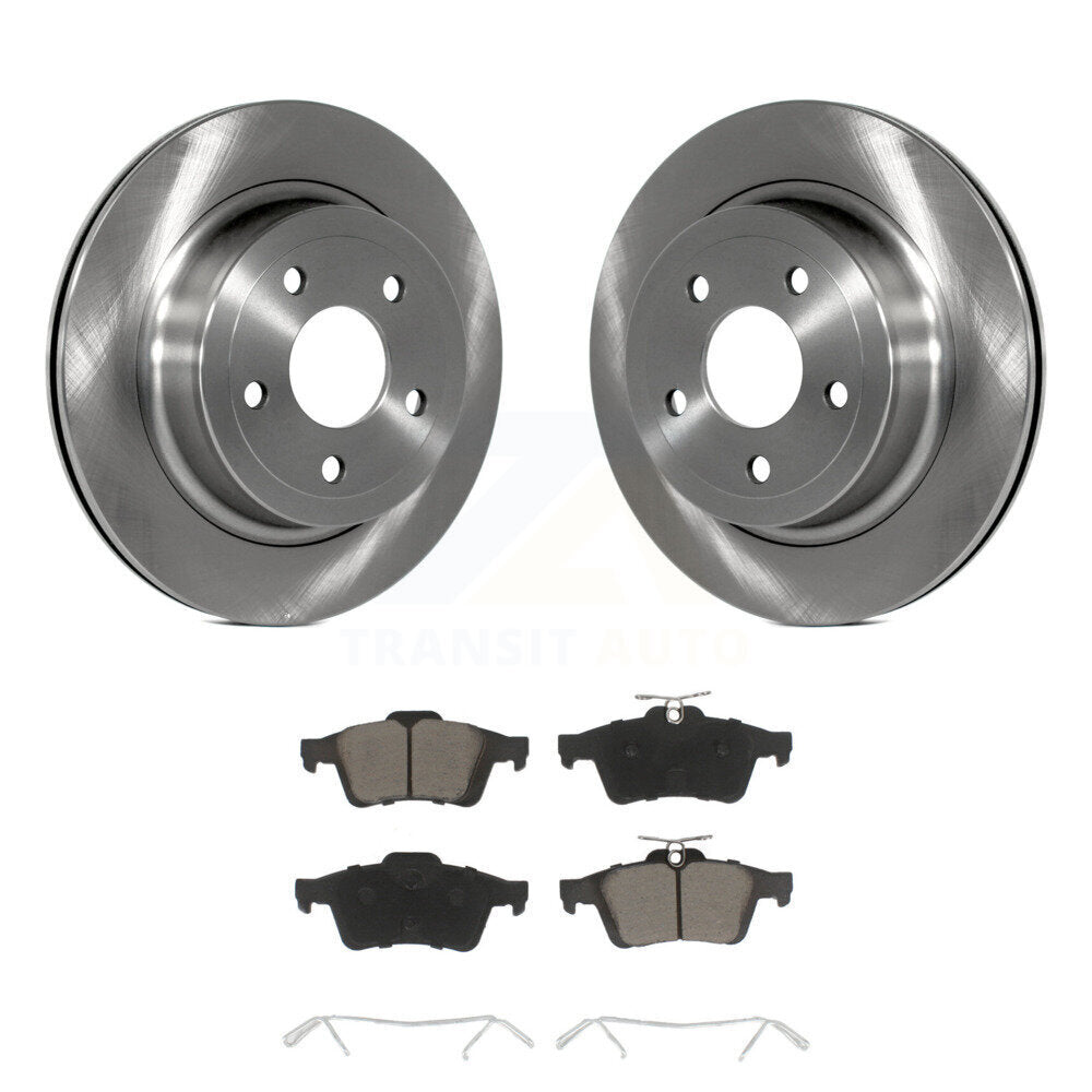 Disc Brake Rotors And Ceramic Pads Rear Kit For 2008-2010 Chevrolet Cobalt SS