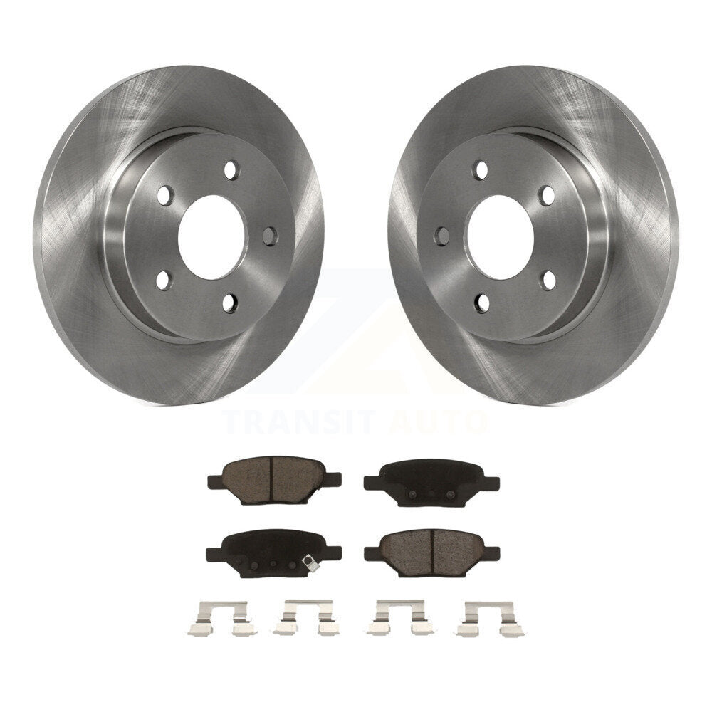 Brake Rotor & Ceramic Pad Rear Kit For Chevrolet Malibu Pontiac Cobalt G5 G6 Ion