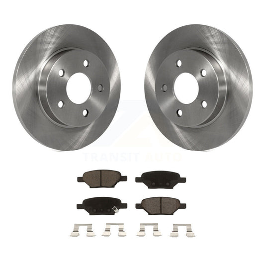 Brake Rotor & Ceramic Pad Rear Kit For Chevrolet Malibu Pontiac Cobalt G5 G6 Ion