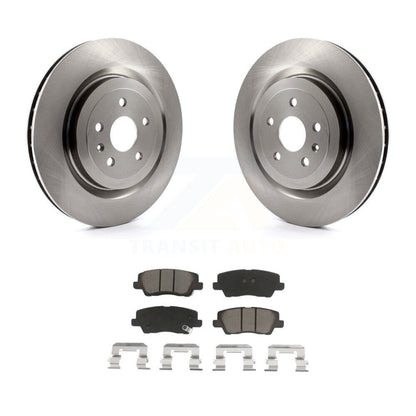 Disc Brake Rotors And Ceramic Pads Rear Kit For 2015 Cadillac CTS 6.2L