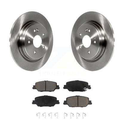 Disc Brake Rotors And Ceramic Pads Rear Kit For 2017-2024 Honda CR-V