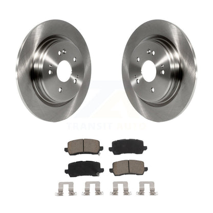 Disc Brake Rotors And Ceramic Pads Rear Kit For 2015-2020 Acura TLX