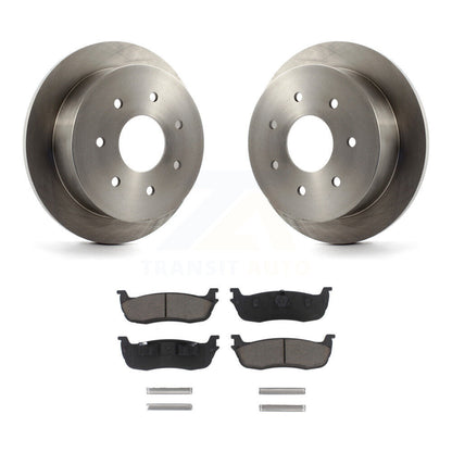 Disc Brake Rotors And Ceramic Pads Rear Kit For Ford F-150 F-250 HD