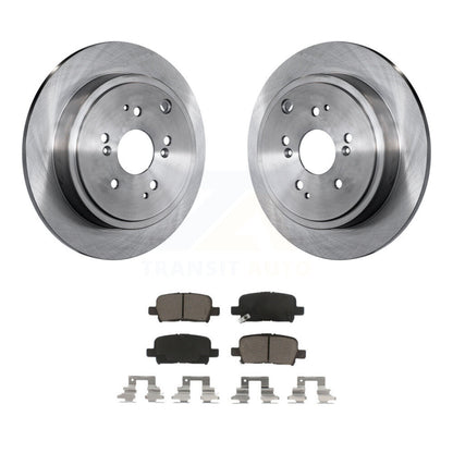 Disc Brake Rotors And Ceramic Pads Rear Kit For Honda Pilot Acura MDX