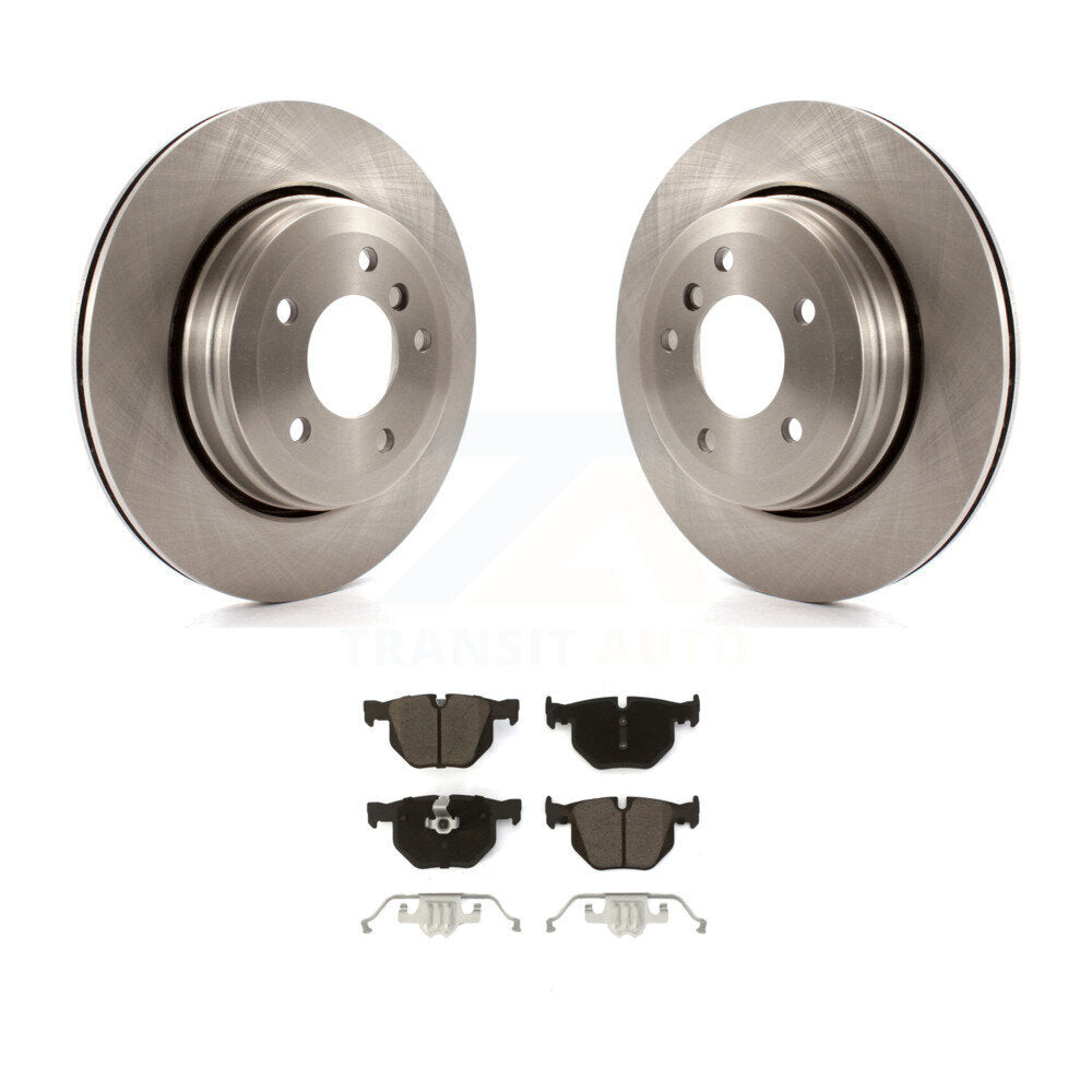 Disc Brake Rotors And Ceramic Pads Rear Kit For BMW 530i 525i 528i
