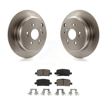 Disc Brake Rotors And Ceramic Pads Rear Kit For 2002-2004 Honda Odyssey