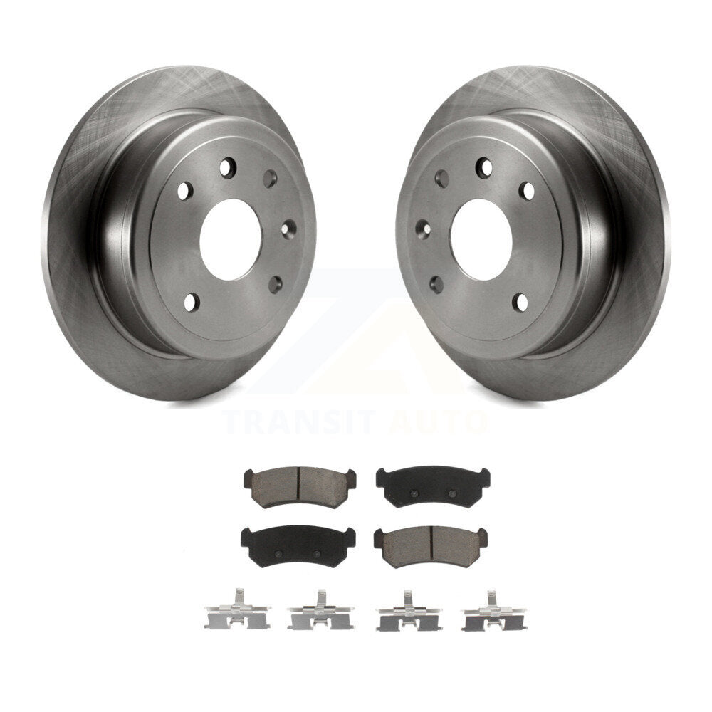 Disc Brake Rotors & Ceramic Pad Rear Kit For Chevrolet Optra Suzuki Forenza Reno