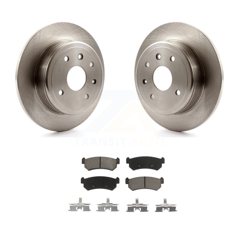 Disc Brake Rotors And Ceramic Pads Rear Kit For Chevrolet Optra
