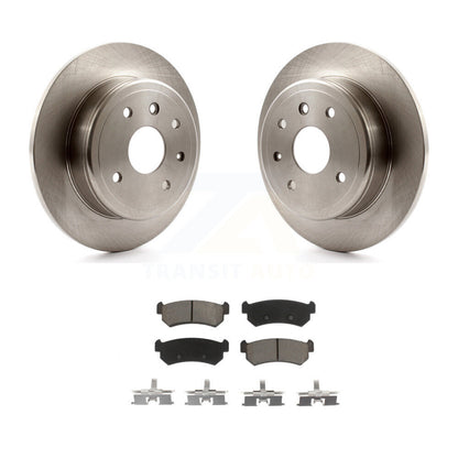 Disc Brake Rotors And Ceramic Pads Rear Kit For Chevrolet Optra