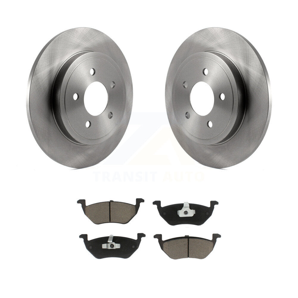Brake Rotor & Ceramic Pad Rear Kit For Ford Escape Mazda Tribute Mercury Mariner