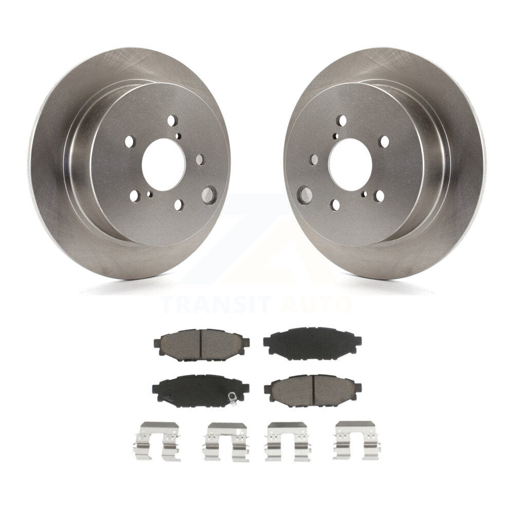 Disc Brake Rotor & Ceramic Pad Rear Kit For Subaru Crosstrek Impreza Forester XV
