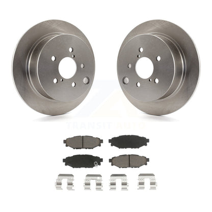 Disc Brake Rotor & Ceramic Pad Rear Kit For Subaru Crosstrek Impreza Forester XV