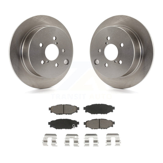 Disc Brake Rotor & Ceramic Pad Rear Kit For Subaru Crosstrek Impreza Forester XV