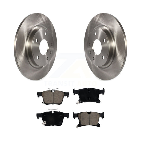 Brake Rotor And Ceramic Pad Rear Kit For Chrysler Pacifica Grand Caravan Voyager