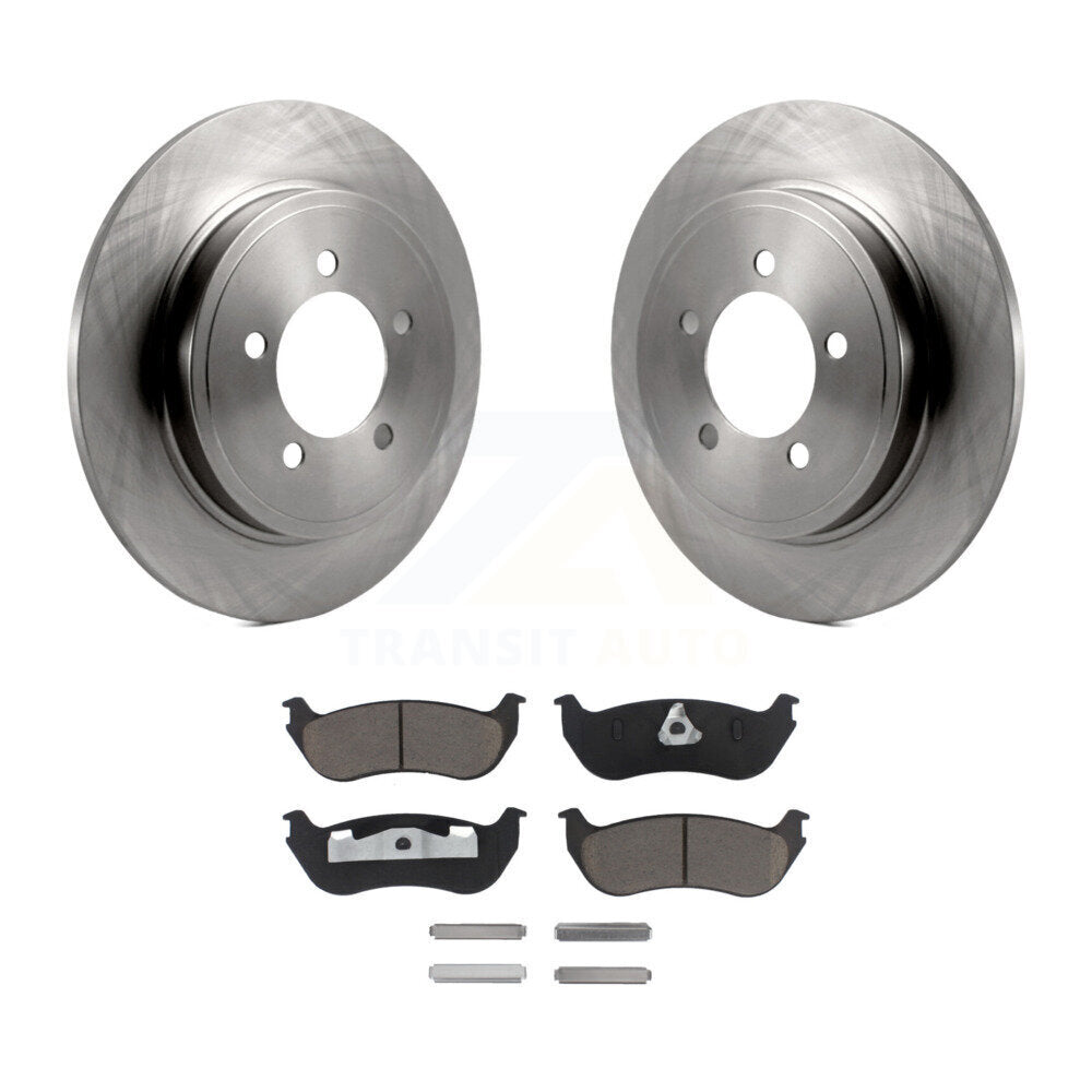 Disc Brake Rotors And Ceramic Pad Rear Kit For Ford Explorer Mercury Mountaineer
