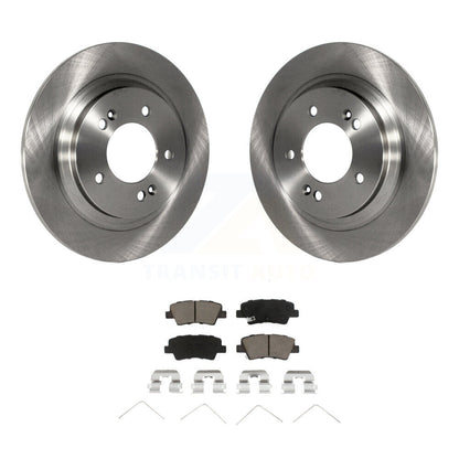Disc Brake Rotors And Ceramic Pads Rear Kit For Hyundai Ioniq Kia Niro