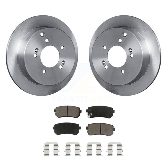 Disc Brake Rotors And Ceramic Pads Rear Kit For Hyundai Tucson Kia Sportage AWD