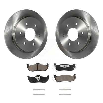 Disc Brake Rotors And Ceramic Pad Rear Kit For Nissan TITAN Armada INFINITI QX56