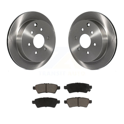 Disc Brake Rotors And Ceramic Pads Rear Kit For 2006-2007 Nissan Xterra
