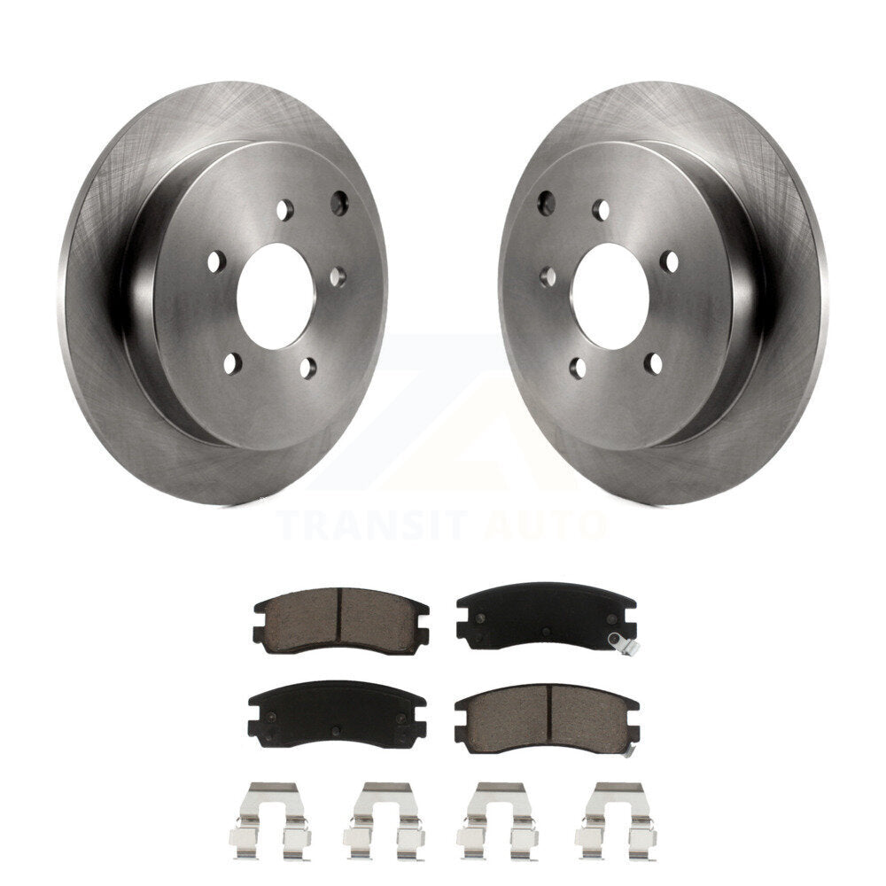 Brake Rotors Ceramic Pad Rear Kit For Buick Rendezvous Pontiac Montana Chevrolet