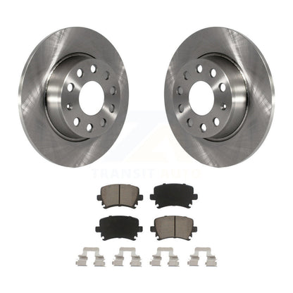 Disc Brake Rotors And Ceramic Pads Rear Kit For Volkswagen GTI Audi A3 Quattro