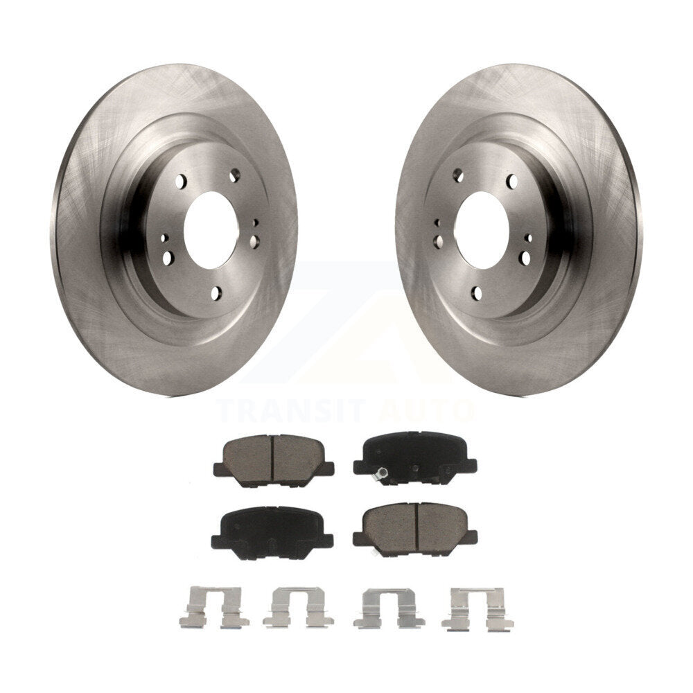 Disc Brake Rotors & Ceramic Pad Rear Kit For Mitsubishi RVR Outlander PHEV Sport