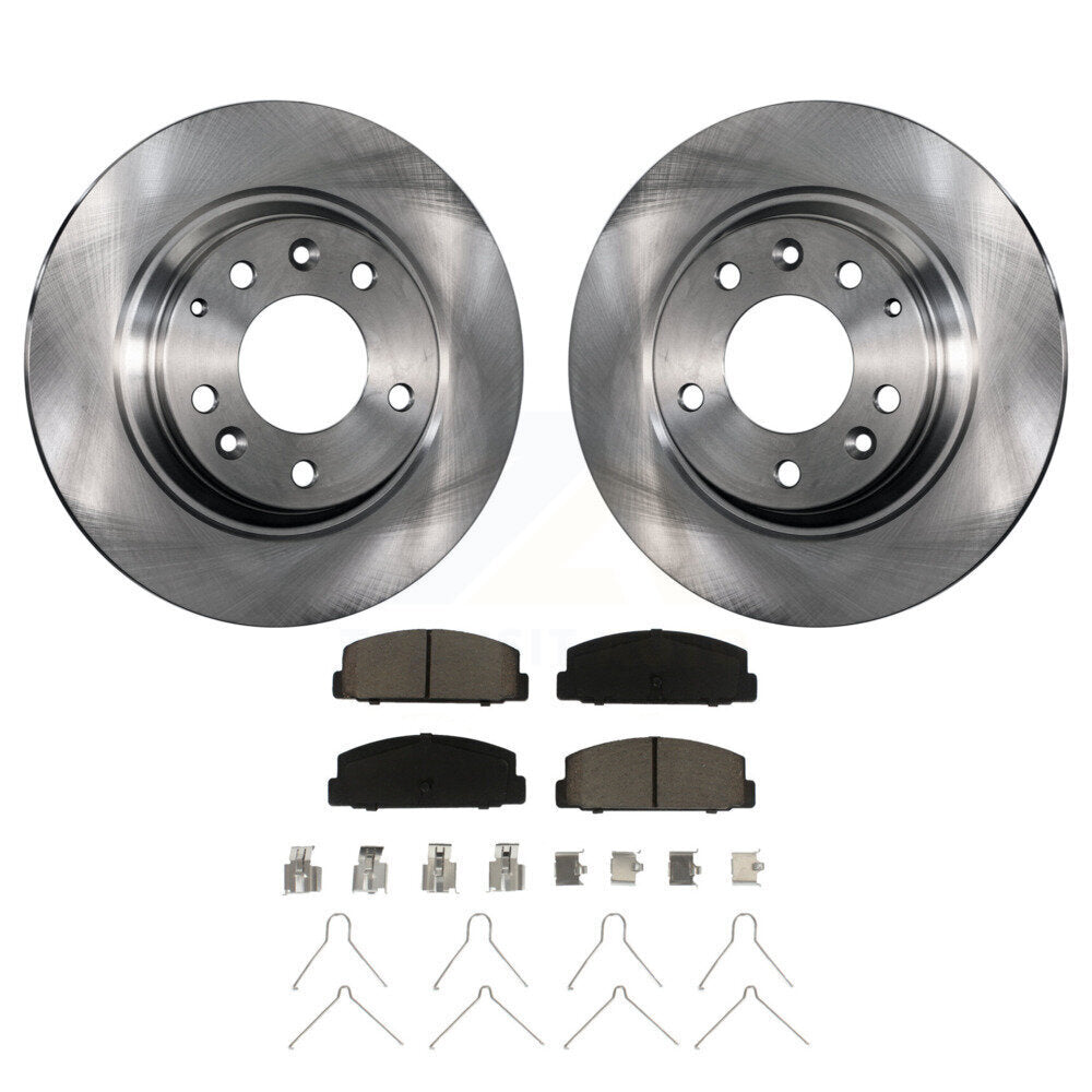 Disc Brake Rotors And Ceramic Pads Rear Kit For Mazda 6 Protege