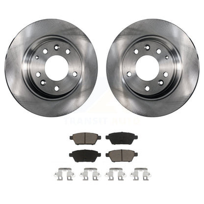 Disc Brake Rotor Ceramic Pad Rear Kit For Ford Fusion Mazda 6 Lincoln MKZ Zephyr