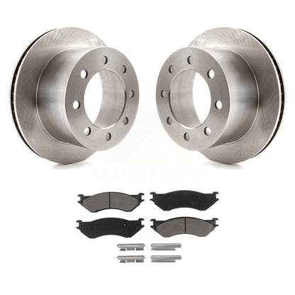 Disc Brake Rotors And Ceramic Pads Rear Kit For 2001-2002 Dodge Ram 2500 3500