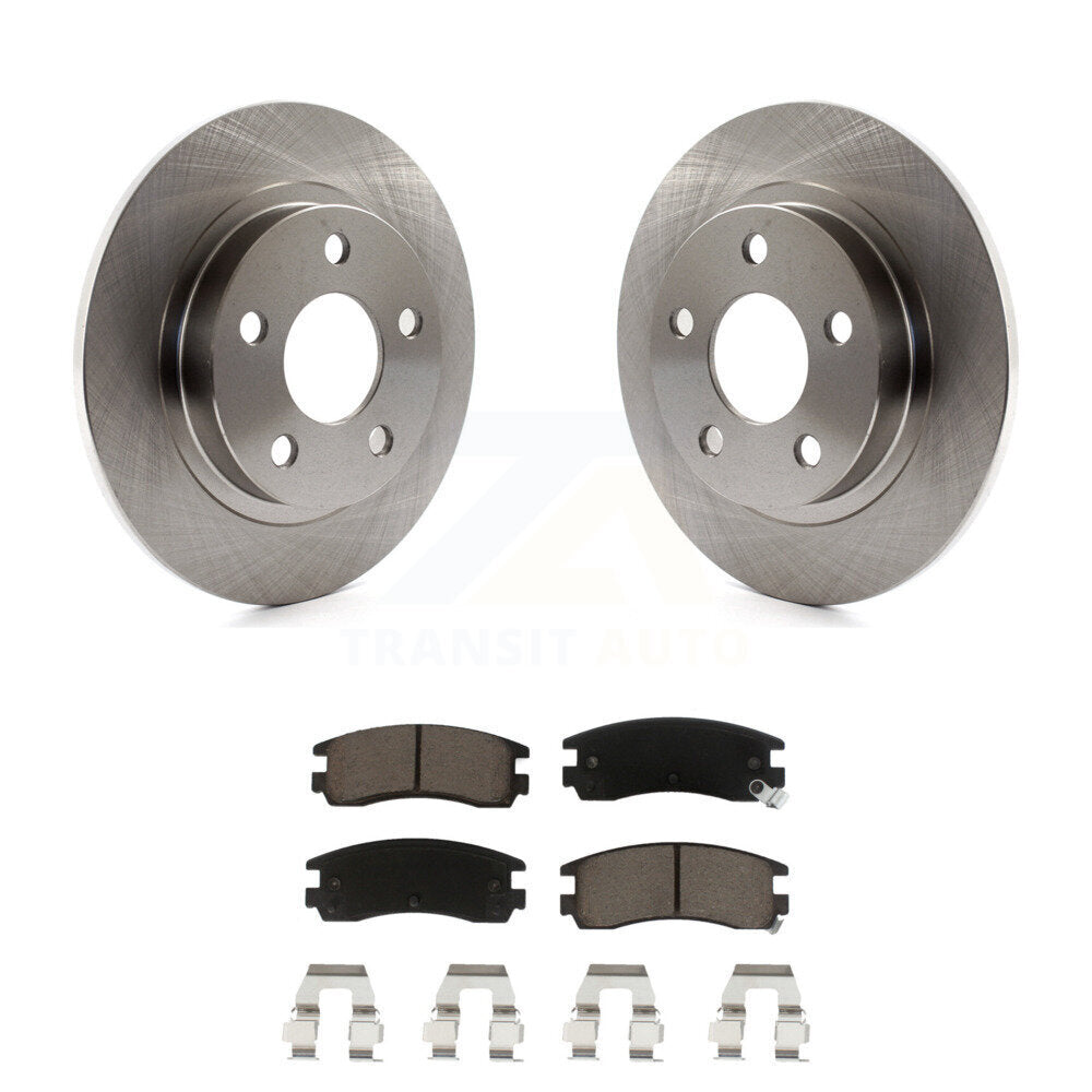 Disc Brake Rotors Ceramic Pad Rear Kit For Buick LeSabre Pontiac Bonneville Park