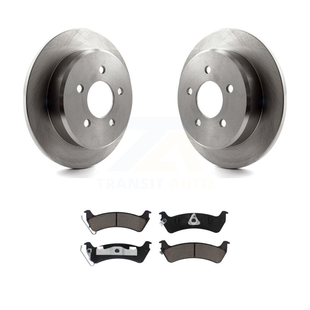 Disc Brake Rotors And Ceramic Pads Rear Kit For Ford Explorer Sport Trac