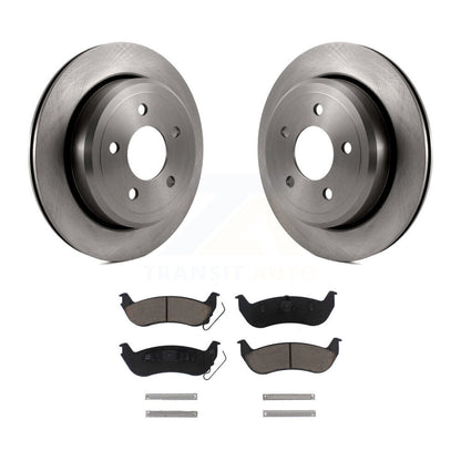 Brake Rotor & Ceramic Pad Rear Kit For Ford Crown Victoria Mercury Grand Marquis