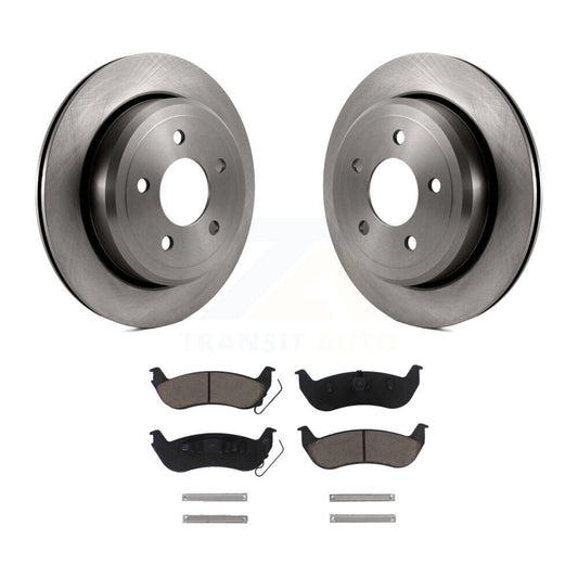 Brake Rotor & Ceramic Pad Rear Kit For Ford Crown Victoria Mercury Grand Marquis
