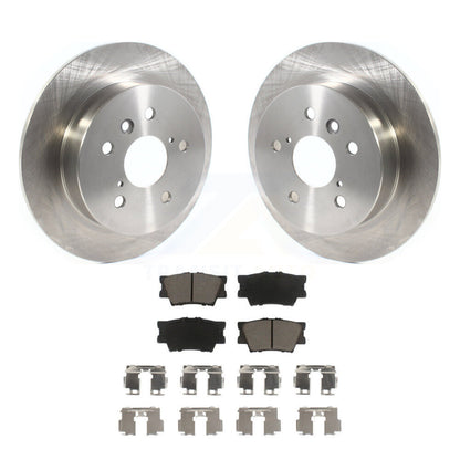 Disc Brake Rotors And Ceramic Pads Rear Kit For Toyota Camry