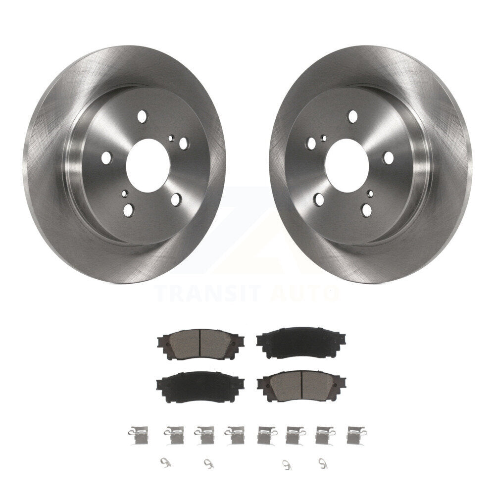 Brake Rotors Ceramic Pad Rear Kit For Toyota RAV4 Camry Lexus C-HR NX300 Corolla