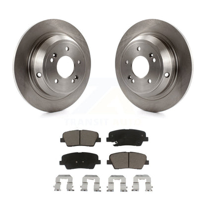 Disc Brake Rotors And Ceramic Pads Rear Kit For Hyundai Genesis