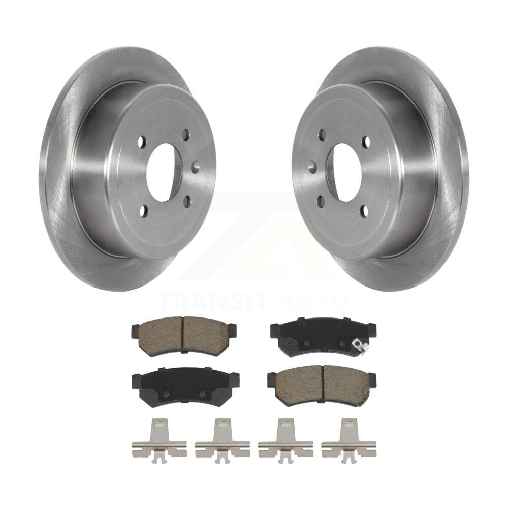 Disc Brake Rotors And Ceramic Pads Rear Kit For Chevrolet Spark EV