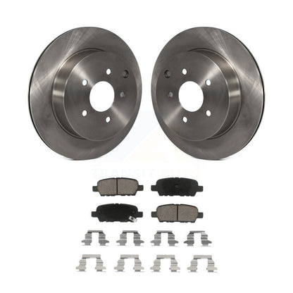 Brake Rotors Ceramic Pad Rear Kit For Nissan Murano INFINITI Pathfinder QX60 Q50