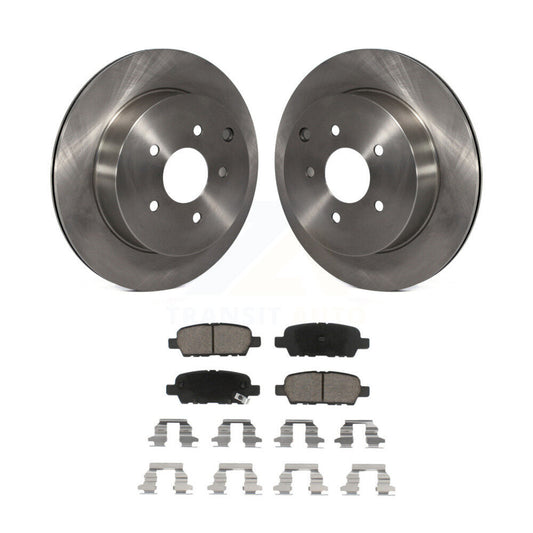 Brake Rotors Ceramic Pad Rear Kit For Nissan Murano INFINITI Pathfinder QX60 Q50