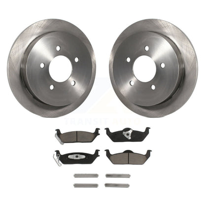 Disc Brake Rotors And Ceramic Pads Rear Kit For Ford F-150