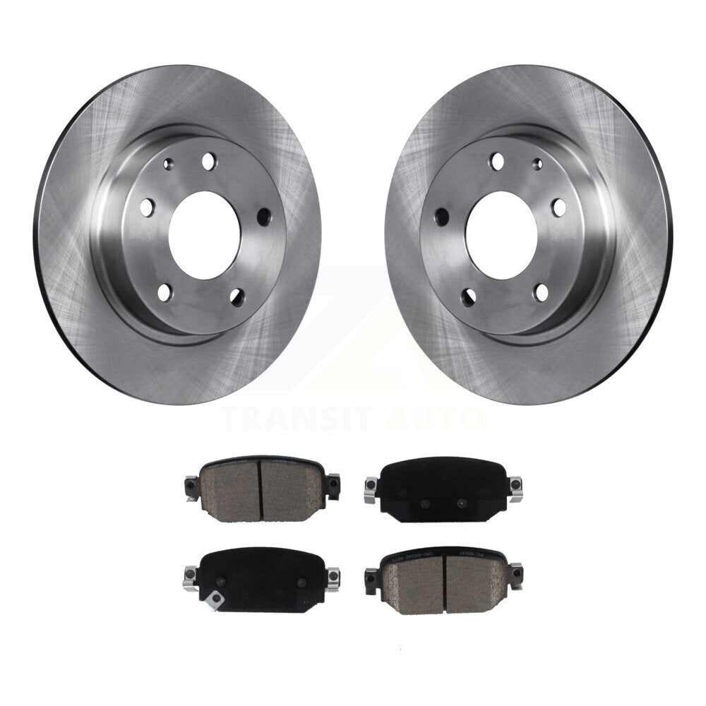 Disc Brake Rotors And Ceramic Pads Rear Kit For Mazda 3 CX-3 Sport