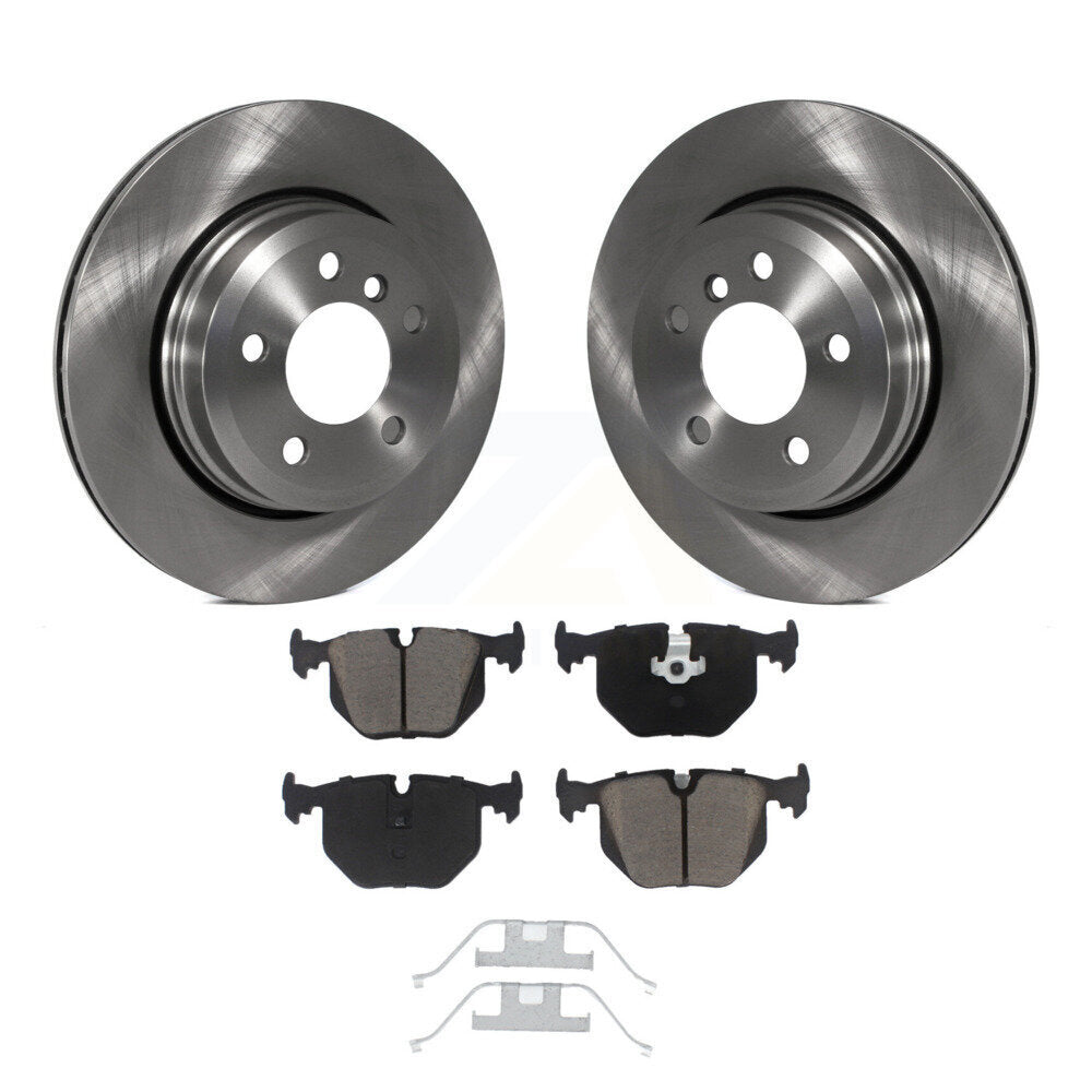 Disc Brake Rotors And Ceramic Pads Rear Kit For 2004-2010 BMW X3