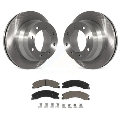 Disc Brake Rotor Ceramic Pad Rear Kit For GMC Savana 3500 Chevrolet Express 4500