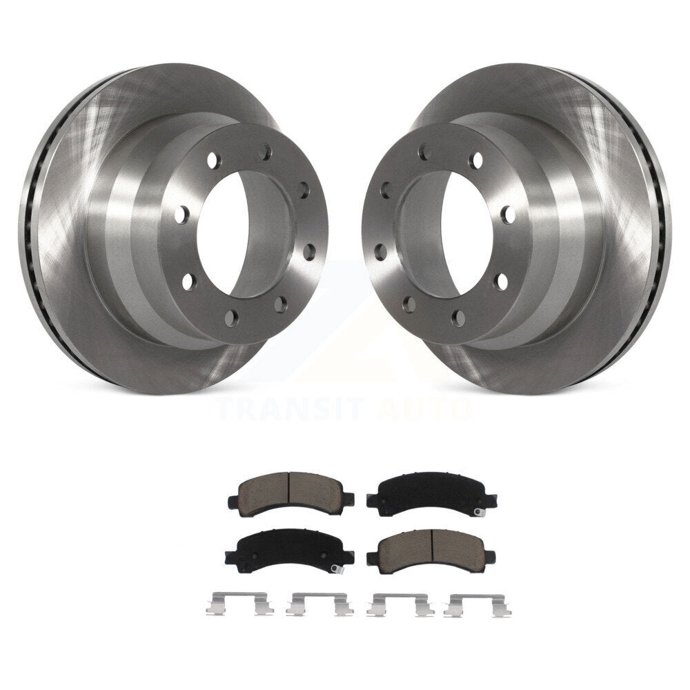 Disc Brake Rotors And Ceramic Pads Rear Kit For Chevrolet Express 4500